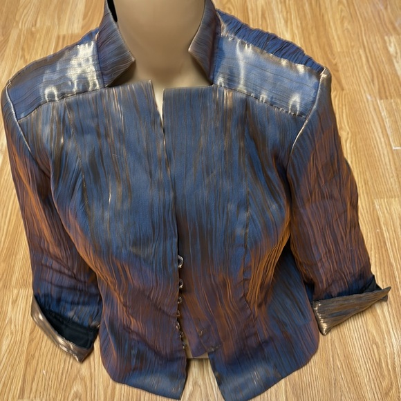 Vintage J.R. NITES by Caliendo Size 6 Copper and Gold unique jacket. - Picture 2 of 12